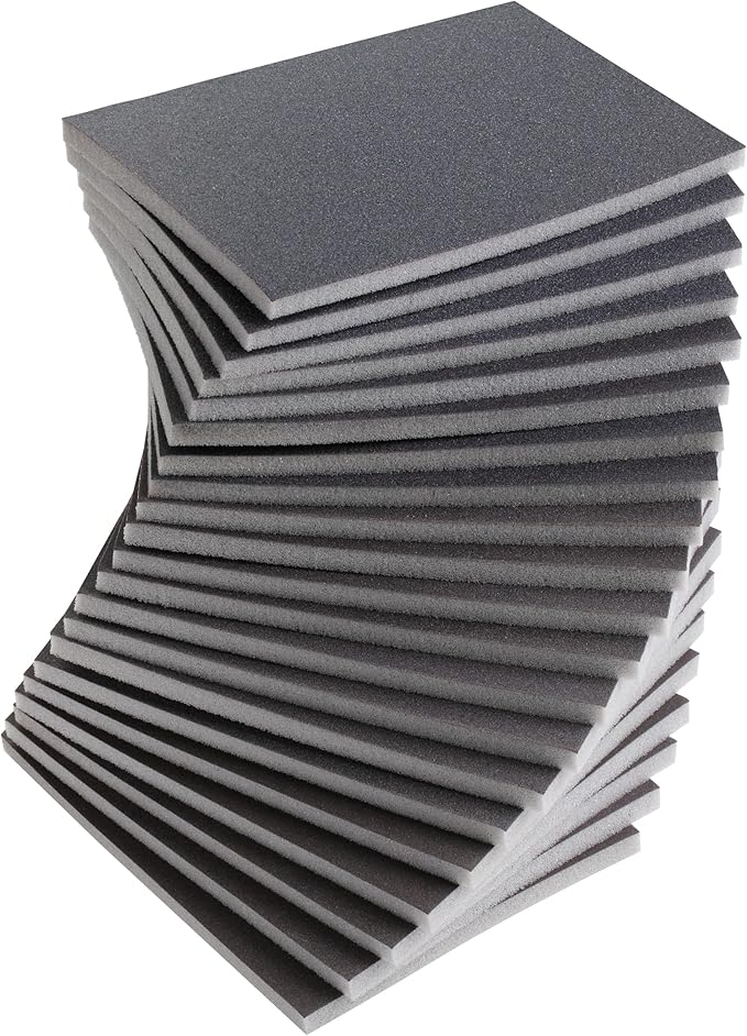 Bates- Sanding Sponge, 20 pcs, 3?쓝4?? 400-3000 Grit Assortment, Ultra Fine, Washable and Reusable, Sandpaper Block, Sanding Blocks for Wood, Sanding Pad, Drywall Sanding Block, Drywall Sanding Sponge