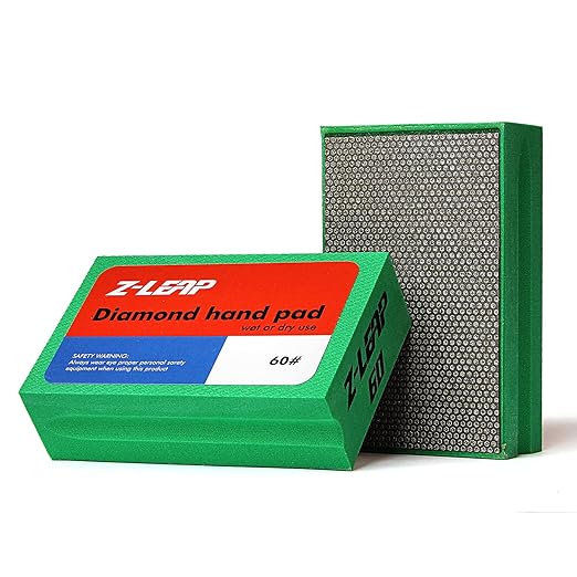 Electroplated Diamond Hand Polishing Pads for Glass Granite Marble Concrete Sanding Blocks for 60 Grit