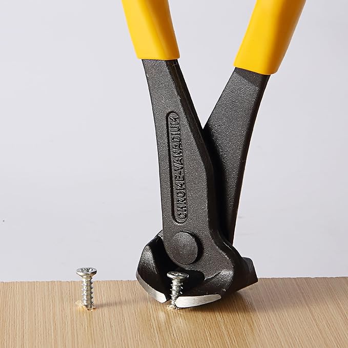 Bates- Nail Puller, Yellow, Nail Remover Tool, Cutting Pliers, Carpenter Tools, Staple Puller, Nail Puller Tool, End Cutting Pliers, Nail Pliers, Nail Pulling, Nail Puller Pliers, Nippers Tool
