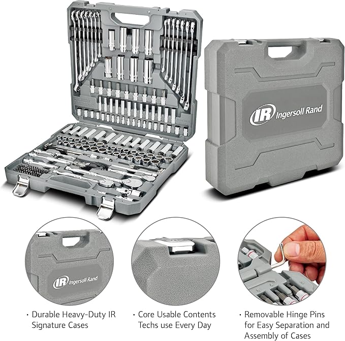 Ingersoll Rand 205 Pc. SAE/Metric Master Mechanics Tool Set- 752022