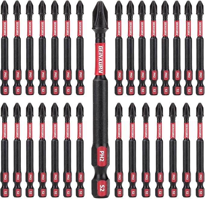 Impact Tough #2 Phillips 3 in. Insert Driver Bits,30Pack Bulk PH2 Screwdriver Bits Set