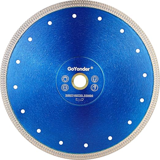 GoYonder 10 Inch Super Thin Diamond Saw Blade for Cutting Porcelain Tiles,Granite Marble Ceramics