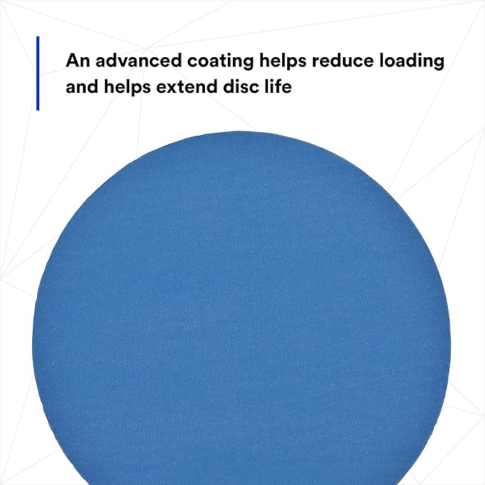 3M Stikit Blue Abrasive Disc Roll, 36210, No Hole, 6 in, 320+ Grade, Pack of 100, Automotive Sanding Discs for Coating Removal, Body Repair, Auto Sanding, Primer Sanding