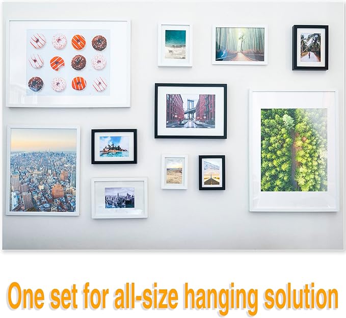 KURUI 700pcs Hardware Nails for Hanging Pictures, Up to 2"-Long Finish Nails Assortment Kit for Wall Art Decor, 640 Frame Nails and 60 Small Finishing Nails for Drywall Wood - Silver Picture Hangers