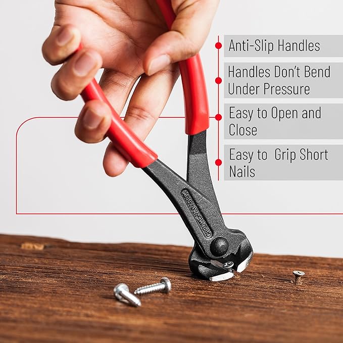 Bates Nail Puller - Cat's Paw Nail Puller & Remover, End Cutting Pliers, Staple Puller, Carpenter's Tool