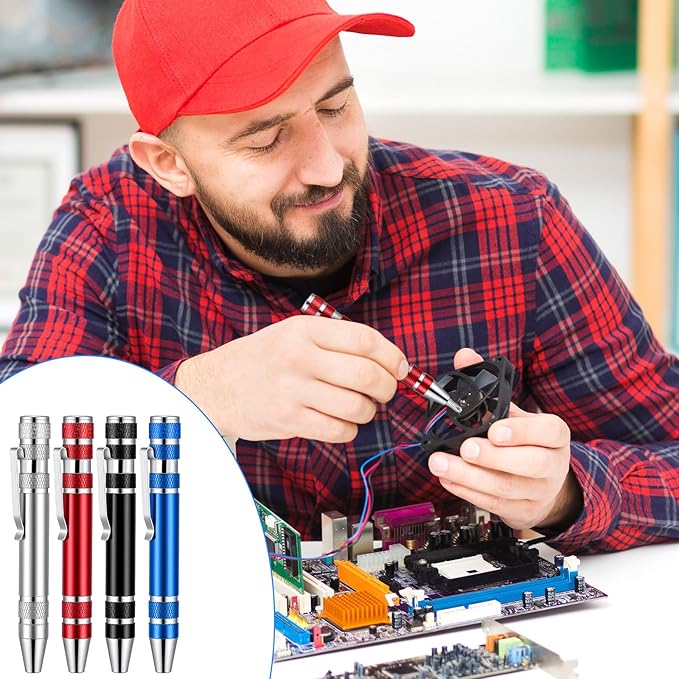 20 Pcs Pen Screwdriver Gifts Multitool Handy Tool 8 In 1 Magnetic Pocket Screwdriver Precision Function for Mini Gadgets