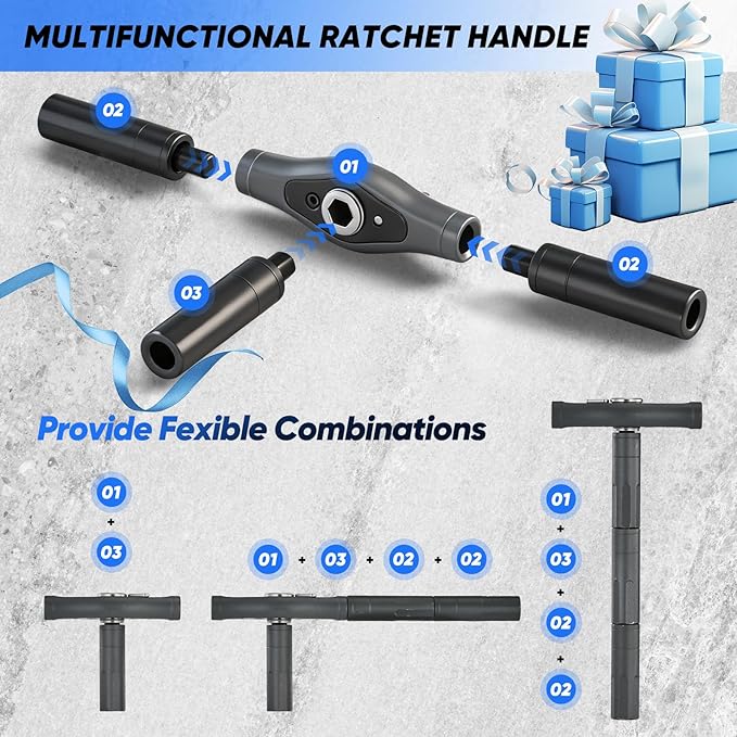 Saker 42-in-1 Magnetic Screwdriver Set for Father?셲 Day Gift, Screwdriver Set with T Handle & Storage Case, for Men Gift, Furniture, Computer, Bicycle, and DIY, Orange
