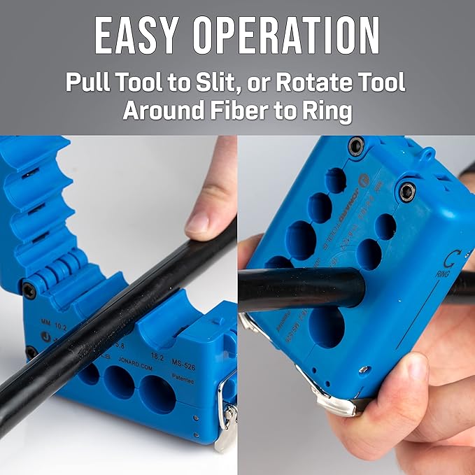 Jonard Tools MS-526 Mid Span Slit & Ring Tool (10.2 mm-18.2 mm)