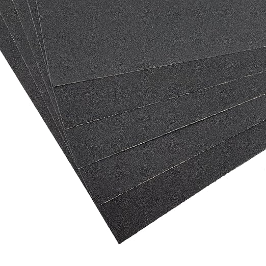 9 x 11 Inch 15pcs Wet Dry Sandpaper, 240 Grit Waterproof Abrasive Sand Paper, Silicon Carbide Sandpaper Sheets for Metal Wood, Auto Polishing