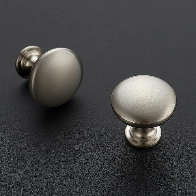 Ravinte 45 Pack Kitchen Cabinet Knobs - Satin Nickel Zinc Drawer Pulls - Brushed Nickel Door Handles for Dressers and Cabinets