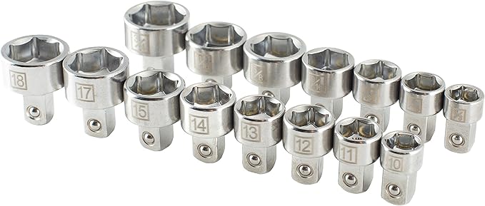 TITE-REACH 3/8 inch Professional Extension Wrench and Low Profile Socket Kit