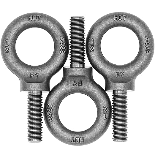 3 Pcs Lifting Shoulder Eye Bolts 1/2"-13 X 1-1/2"