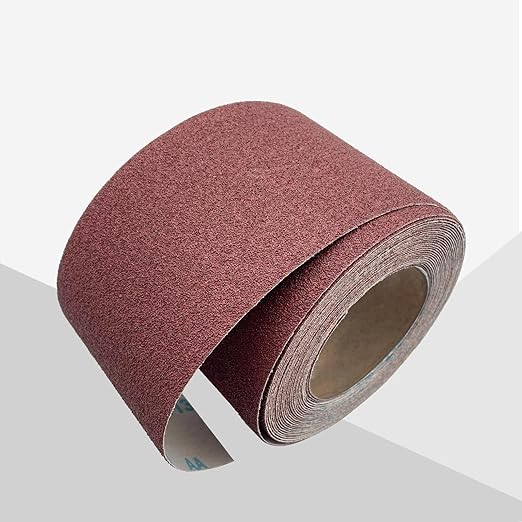 60 Grit Sandpaper Roll 4.5'' Wide 10Yard (= 71Pcs 1/4 Sheet Sandpaper) Abrasive Emery Cloth Sand Paper Roll for Dry Wet Sanding Polishing Wood Metal Glass Automotive Furniture PVC Primers (60 Grit)