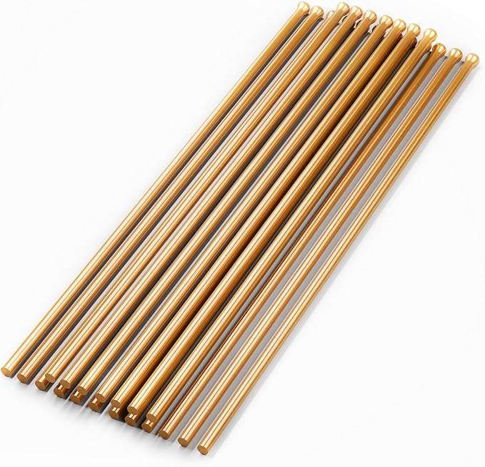 SWANSOFT Copper Descaling Needles for Needle Scaler, 3mm x 180mm, 19-Pack, for Paint Stripping and Surface Cleaning