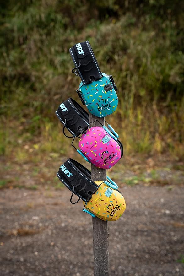 Walker's Razor Slim Ultra Low Profile Compact Design Adjustable Range Shooting Hunting Hearing Protection Electronic Earmuffs