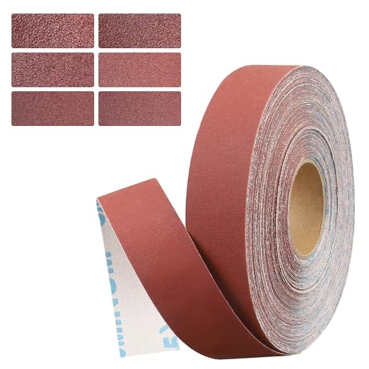 600 Grit Continuous Sandpaper Roll,1" x 32.17 Feet Emery Cloth Roll for Metalworking, Home Improvement, Sanding Automotive Plumbing