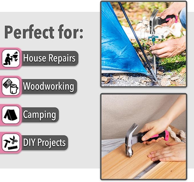 Mr. Pen- Nail Hammer, 8oz, Hammers Tools, Small Hammer for Women
