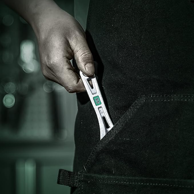 SK 6-Inch Adjustable Wrench, 3/4" Jaw Capacity, Cr-V Steel, SAE&Metric Scales