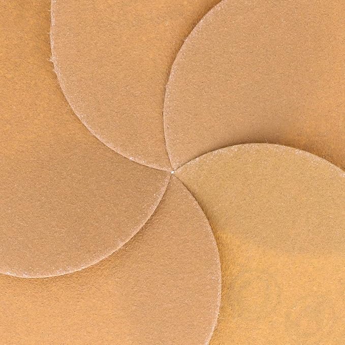 Dura-Gold Premium 2" Gold Hook & Loop Sanding Discs - 220 Grit (Box of 30) - High-Performance Extra Coarse Cut Abrasive Sandpaper Discs - for DA Sanders Drill, Sand Automotive Paint, Woodworking Wood