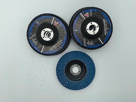 SIGNI 4" x 5/8" Premium Zirconia Flap Discs T27 10-Pack (Grit 120#)