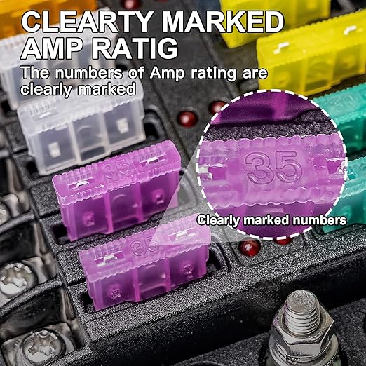 1200PCS Car Fuses Assortment Kit, 520PCS Standard Fuse Kit + 680PCS Mini Fuses + 2 Pullers for Auto/RV/Truck/Motorcycle (2A 3A 5A 7.5A 10A 15A 20A 25A 30A 35A 40A)
