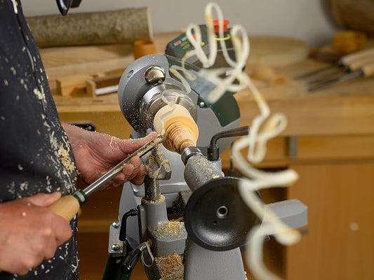 Record Power Coronet Herald Wood Lathe ??Professional Benchtop Lathe with Swivel Head, 1 HP Motor, Variable Speed 95??890 RPM, 1-1/4" Spindle Thread, Compact Design with Heavy-Duty Build
