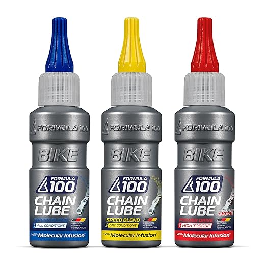 Chain Lube Pro Pack with All Conditions, Dry Conditions, & eBike Lubricant ??Collection of Lubricant for Bicycles & Electric Bikes ??Protects Against Wear & Corrosion ??Three 50ml Bottles