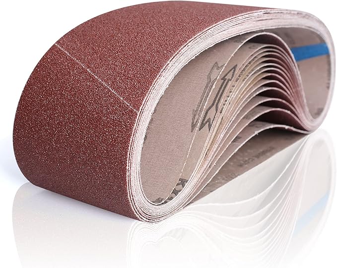 14 Pack Sanding Belts 4x36 Inch, 4x36 Belt Sander Sanding Belt Sander Paper 40/60/80/120/180/240/400 Grits Assortment Aluminum Oxide Sanding Belts for Belt Sander Knife Wood Metal Polishing