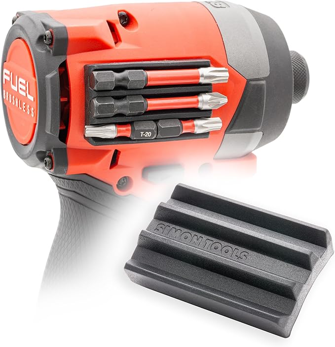 Magnetic Bit Holder for Impact Drivers and Drills - Super Strong Adhesive - Drill Accessory That Fits Most drills: Dewalt, Makita, Klein, Bosch and Milwaukee Bit Holder