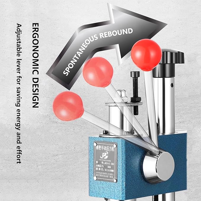 Arbor Press, 1100lb Manual Arbor Press, 8.6 in. Maximum Height, Automatic Retractable Benchtop Arbor Press, Precision Manual Presses for Stamping, Bending, Drawing and Forming(1100lb/500kg)