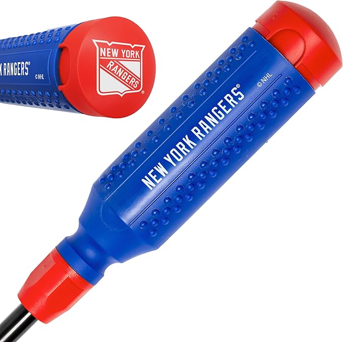 MEGAPRO짰 NHL짰 Team Edition Multi-bit Screwdriver | Officially Licensed NHL짰 Gear | Durable, Ergonomic, Pro-Grade Screwdriver (New York Rangers짰)