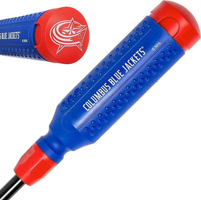 MEGAPRO짰 NHL짰 Team Edition Multi-bit Screwdriver | Officially Licensed NHL짰 Gear | Durable, Ergonomic, Pro-Grade Screwdriver (Columbus Blue Jackets짰)