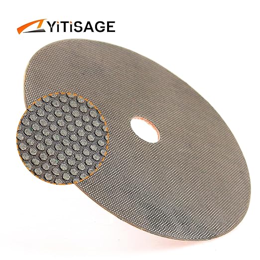 7 Inch Electroplated Diamond Grinding/Polishing Pads Sanding Granite Concrete Glass Metal Stone Grinding Disc(grit 200-1pc)
