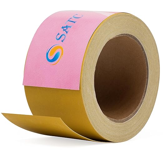 S SATC 800 Grit Pink PSA Longboard Sandpaper 20 Yard Long Continuous Roll, 2-3/4" Wide Self Adhesive Stickyback Sanding Sheets for Automotive, Hand Sanding Blocks,Woodworking, Metal, Plastic