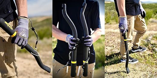 Opnbar Safety Tool (4 Pack) - 3 Trucker Tools in 1: Leverage Bar, Tire Thumper and 5th Wheel Hitch Release, Steel - Made in USA, Flat Black, Yellow