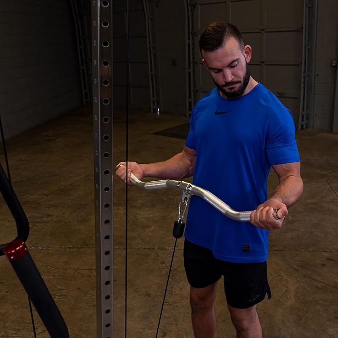 Body-Solid Home Gym Tools Aluminum Curl Bar Attachment