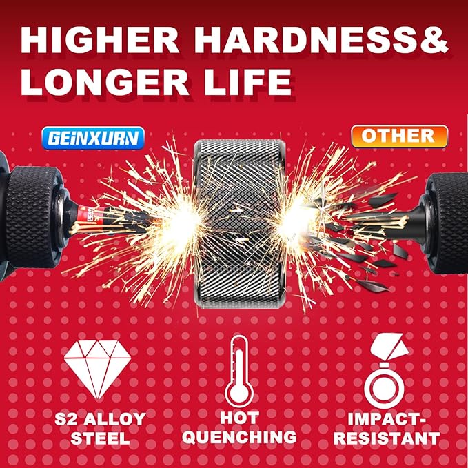 30Pieces 2 In. T15 Impact Tough Magnetic Screwdriver Bit Set, #15 Torx Head Power Bits, S2 Alloy Steel Star Bits with 1Pc Impact Bit Holder and Storage M-Box