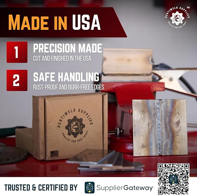 20 Pack 6061 T6 Aluminum Sheet Welding Kit 1/8??Thick 2??x 4??Welding Coupons Weld Practice Kits Beginners for Mig Tig Stick Mma Arc Gas and Brazing Heat Treatable Corrosion Resistant