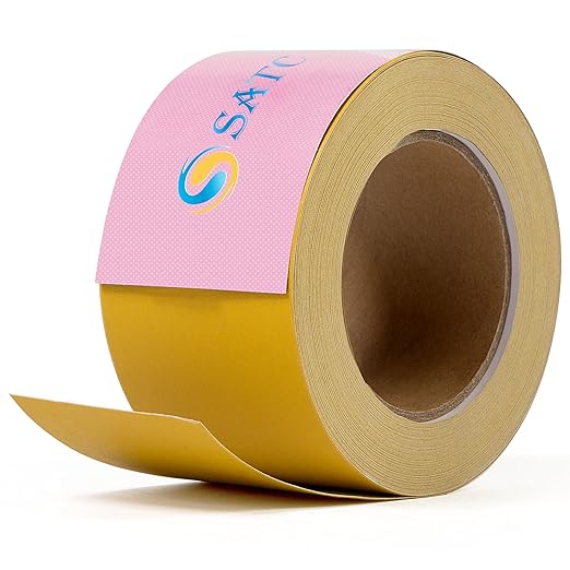 S SATC 400 Grit PSA Pink Longboard Sandpaper 20 Yard Long Continuous Roll, 2-3/4" Wide Self Adhesive Stickyback Sanding Sheets for Automotive, Hand Sanding Blocks,Woodworking, Metal, Plastic