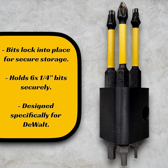 Drill Bit Holder - Universal, Cordless Tools, Impact Drivers, Accessories, Replace Magnetic