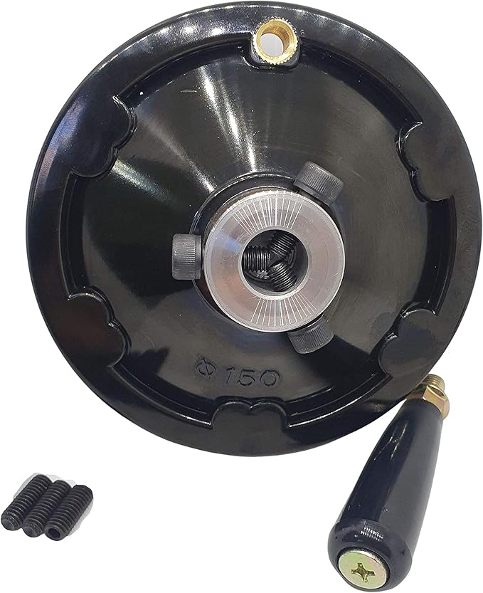 OD 6" Ultimate Handwheel for Any Machine, Fits 3/4" (19.10mm) Shaft or Smaller, Ideal for Table Saw, Milling Machine, Lathe, Drill Press, Tailstock, Liquid Filling Equipment ??Made in Korea