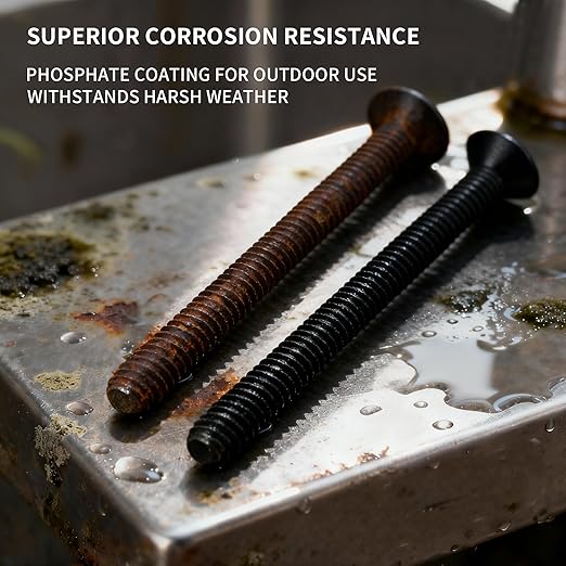 1/4-20 x 2-1/2" Trailer Deck Screws (300 Pack) | T30 Torx Star Drive for Wood to Metal | Flat Head, Self Tapping Floorboard Screws