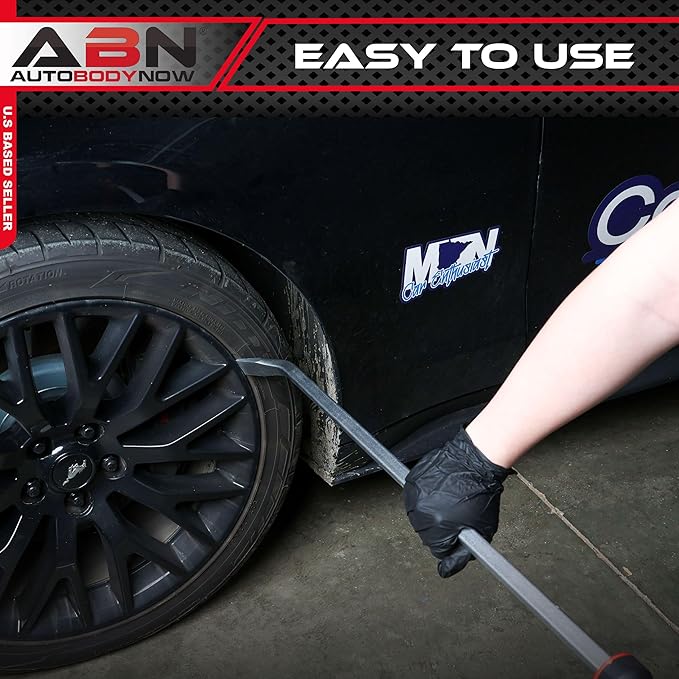 ABN Jumbo Pry Bar Tool ??36in Large Breaker Crowbar with Oversized Mechanics Handle for Heavy-Duty Automotive Prying