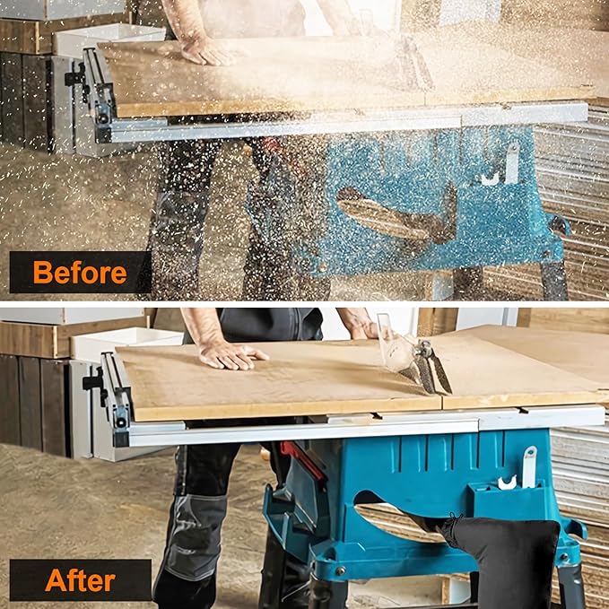 2 Pack Extra Large Table Saw Dust Collector Bag Compatible for Dewalt/Ryobi/Bosch/Porter Cable/Craftsman/RIGID/Metabo/Kobalt/Skilsaw/Delta (10" Tablesaws with 2.5" Dust Port)