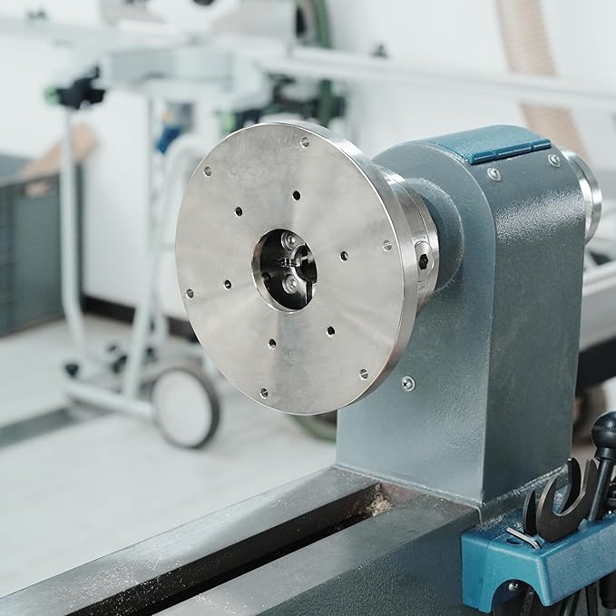 5??130mm Faceplate Ring for Woodturning Lathe Chucks, allows the workpiece to be securely clamped by the chuck's dovetail jaws,Compatible with Super NOVA 2, G3.