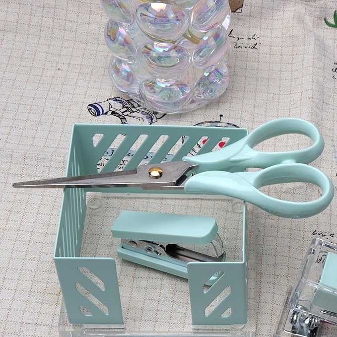 NatSumeBasics Mint Green Scissors 6.5'' Office Scissors All Purpose Scissors Professional Tailor Dressmaker Fabric Shears for School Office Home(Mint Green Scissors)