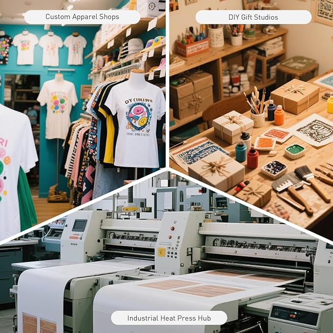 16?쓝24??Commercial Heat Press Machine, Pneumatic Up Sliding, for T-Shirts Garments Bag Textile Curtain, Digital Industrial Sublimation Printer for Sublimation Vinyl Heat Transfer Projects
