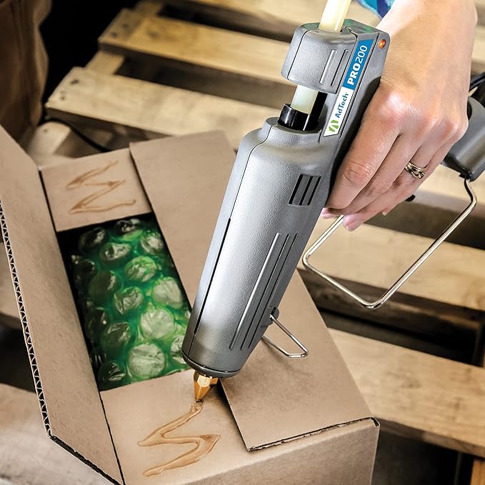 AdTech Industrial Strength Full Size High-Output Hot Melt Glue Gun ??Professional Grade Hot Glue Gun for Carpentry, Repairs & Remodeling, Grey, 200 watts - 189