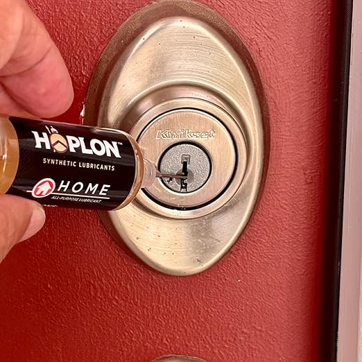 HOPLON Home Precision Lubricant Solution ??100% Synthetic Oil for Serious DIYers ??Instantly Silences Squeaks, Hinges, Garage & Sliding Doors ??Low-Odor, Long-Lasting with Sprayer & Precision Needle