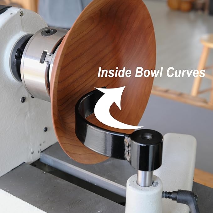 Small Bowl rest for Wood Lathe Tool Rest with 5.2" Diameter Curve, M10x1.5 Thread